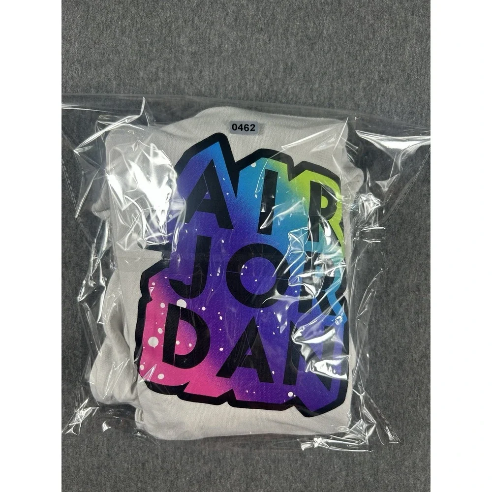 Air Jordan Kids Jumpman Sticker‎ Logo Hoodie White 10-12YRS Medium